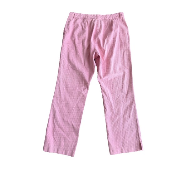 Lilly Pulitzer White Label Pink Wide Leg Pants Women's Size 8 Seersucker - Picture 5 of 8